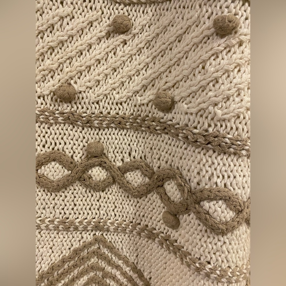Vintage Climax crochet sweater. SZ L - Picture 3 of 5